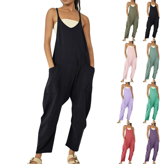 Wide Leg Jumpsuit with Pockets