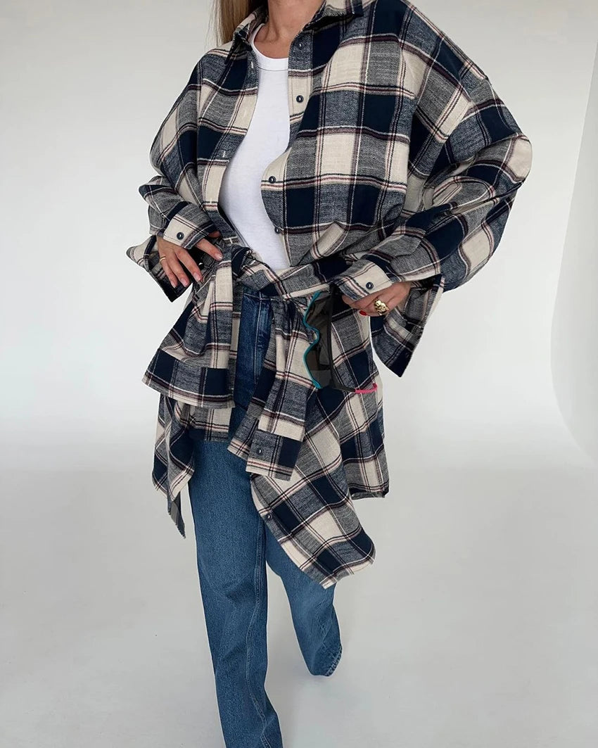 Vintage Plaid Long Sleeve